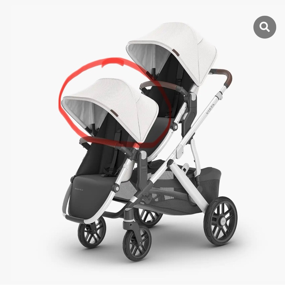 UPPAbaby VISTA V2 rumble seat canopy fabric replacement in color BRYCE